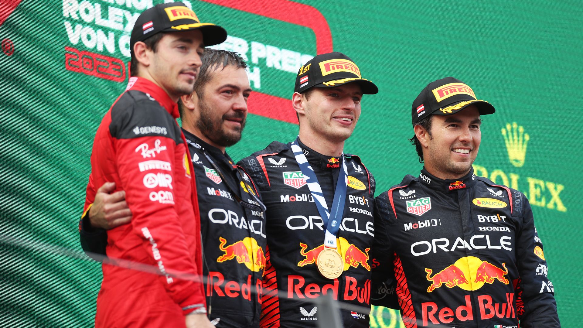 Το βάθρο του GP Αυστρίας