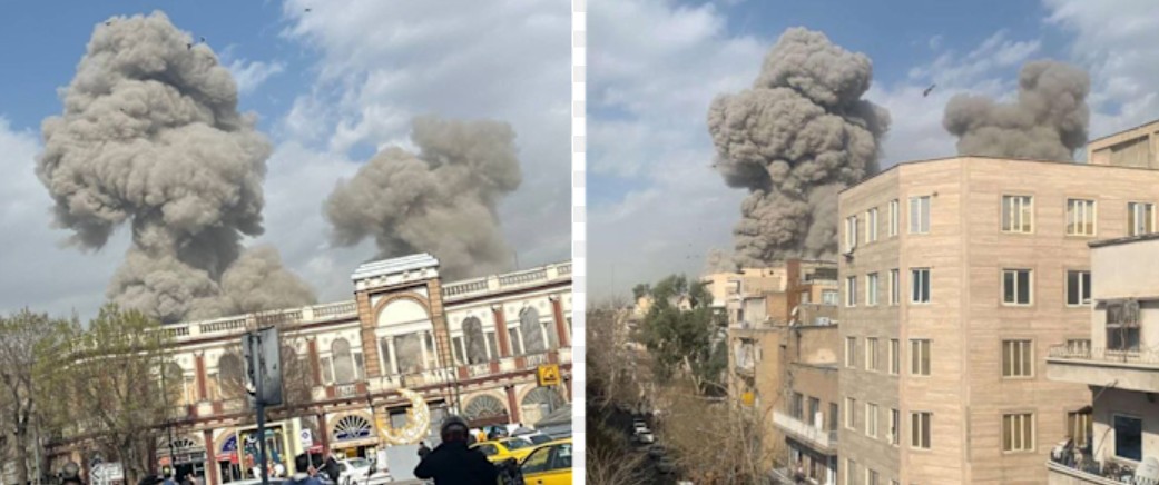 H στιγμή του βομβαρδισμού