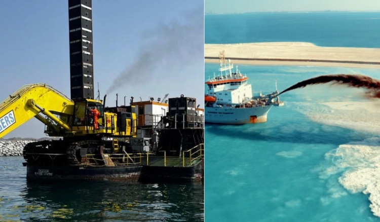 Προετοιμασία του εδάφους και 70 χιλιόμετρα νέας ακτογραμμής