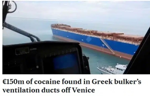 Δημοσίευμα για ναρκωτικά σε πλοίο