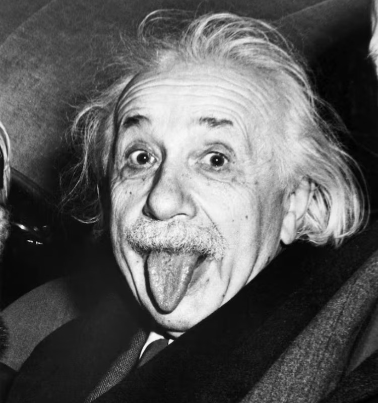 Ο Αϊνστάιν βγάζει γλώσσα