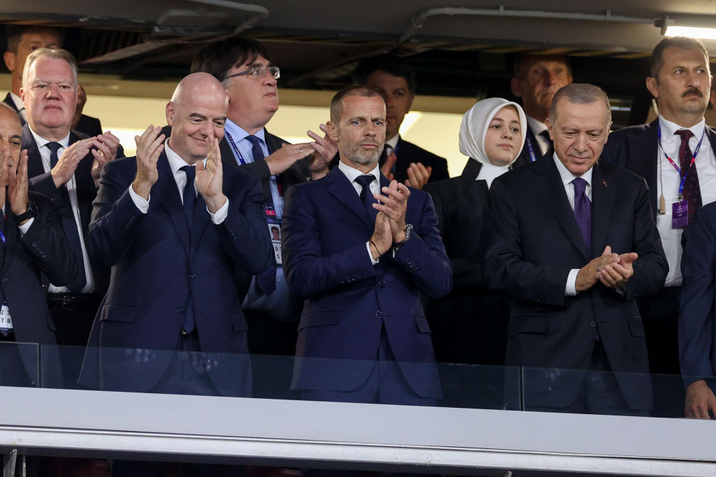 Ο Ερντογάν στον τελικό του Champions League