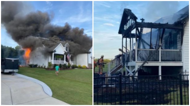 Σπίτι παίρνει φωτιά