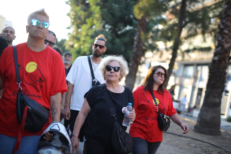 Η Μάγδα Φύσσα στην πορεία για τον γιο της, Παύλο