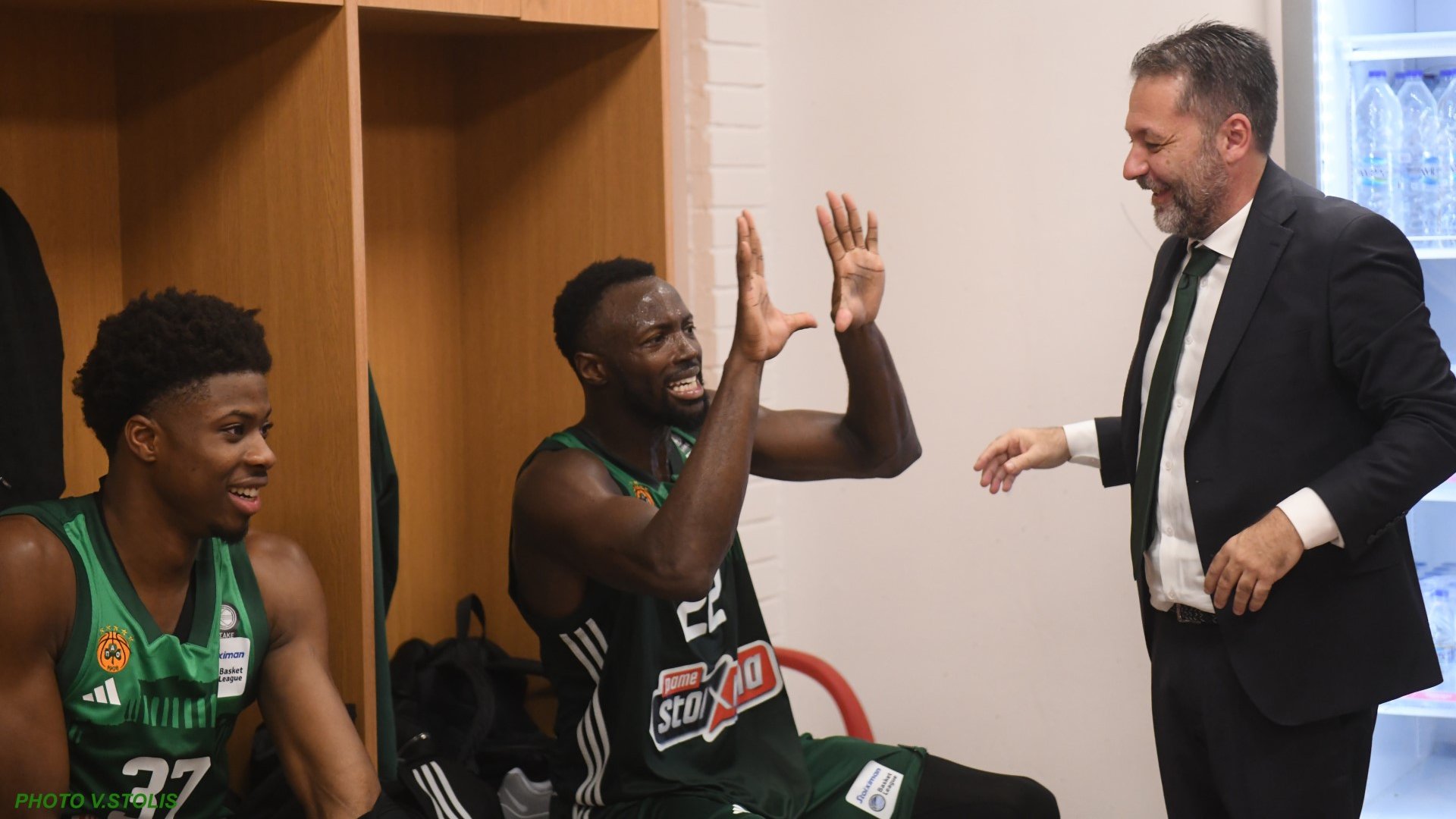 Ο Σερέλης με τον Γκραντ και τον Κώστα