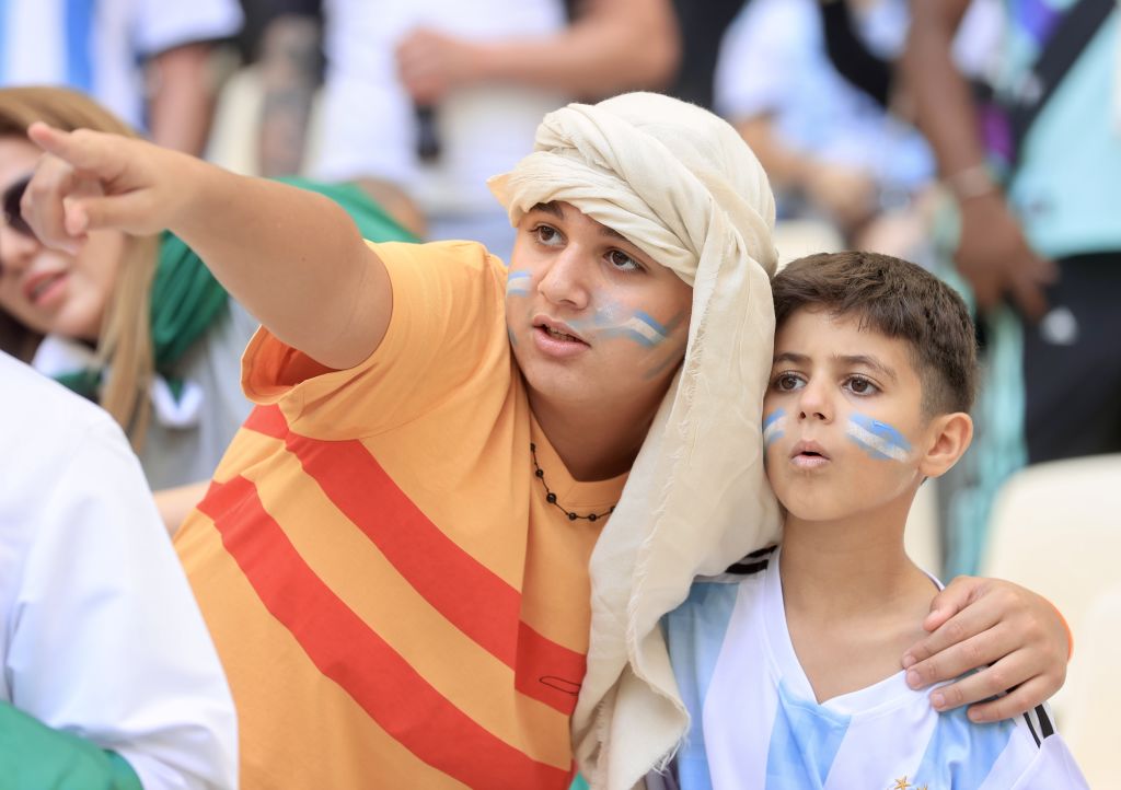 Πλάνο από την κερκίδα στο Αργεντινή - Σαουδική Αραβία