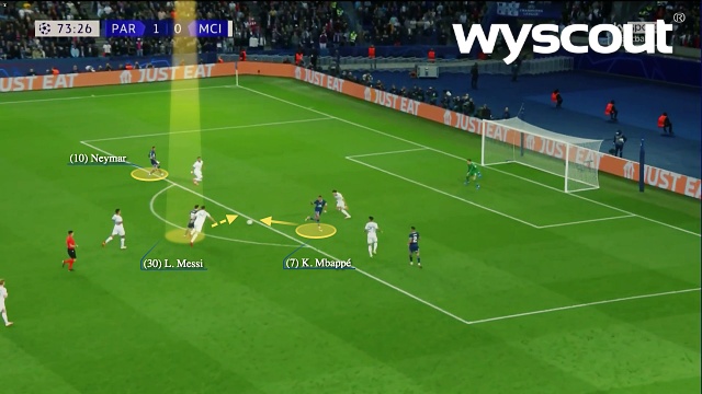 η πάσα του Εμπαπέ στον Μέσι