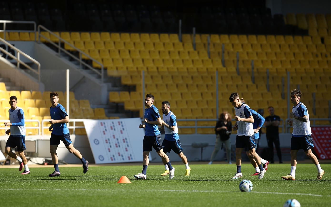 Προπόνηση Εθνικής Ελλάδας στην OPAP Arena