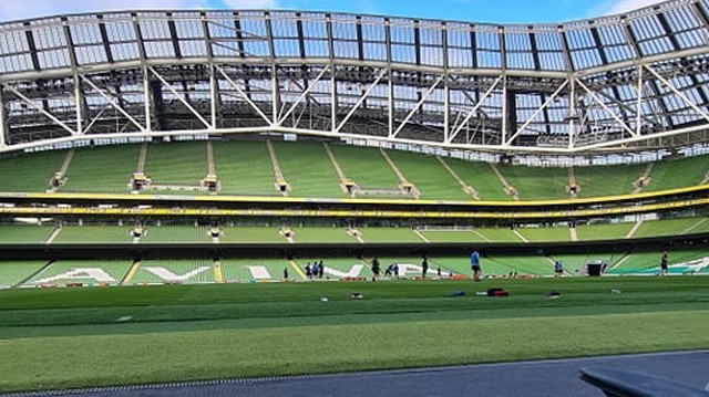 Η προπόνηση του ΠΑΟΚ στο Aviva Stadium