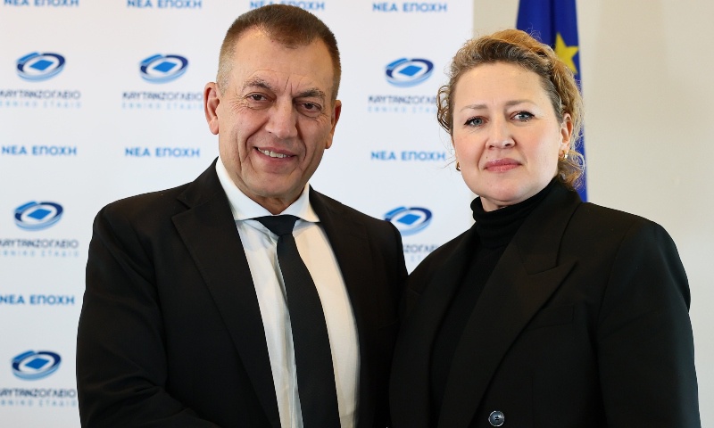 Ο Γιάννης Βρούτσης με τη Μαρία Γκοντσάροβα