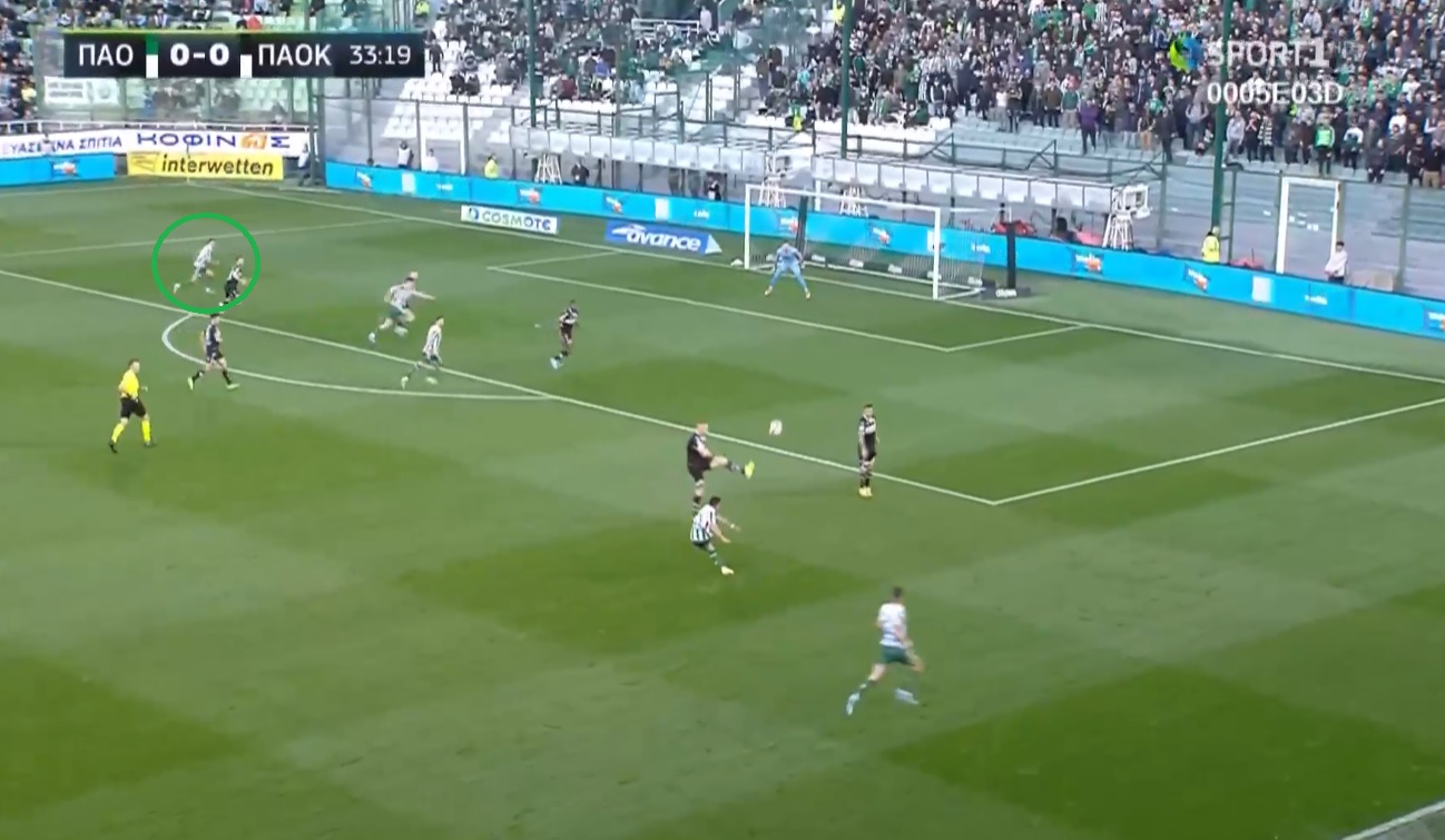 Η κίνηση του Αϊτόρ στη σέντρα του Παλάσιος με τον ΠΑΟΚ