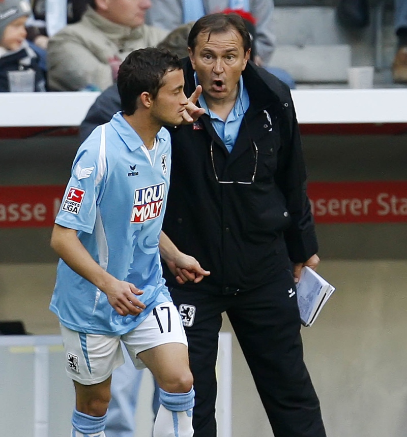 Ο Χάρης Παππάς με τον Λίνεν στη Μόναχο 1860 το 2009 