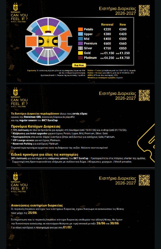 Εισιτήρια διαρκείας 1