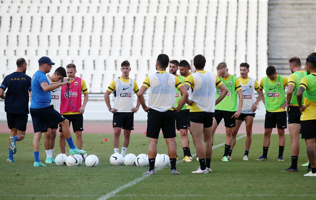 Προπόνηση της ΑΕΚ στο ΟΑΚΑ