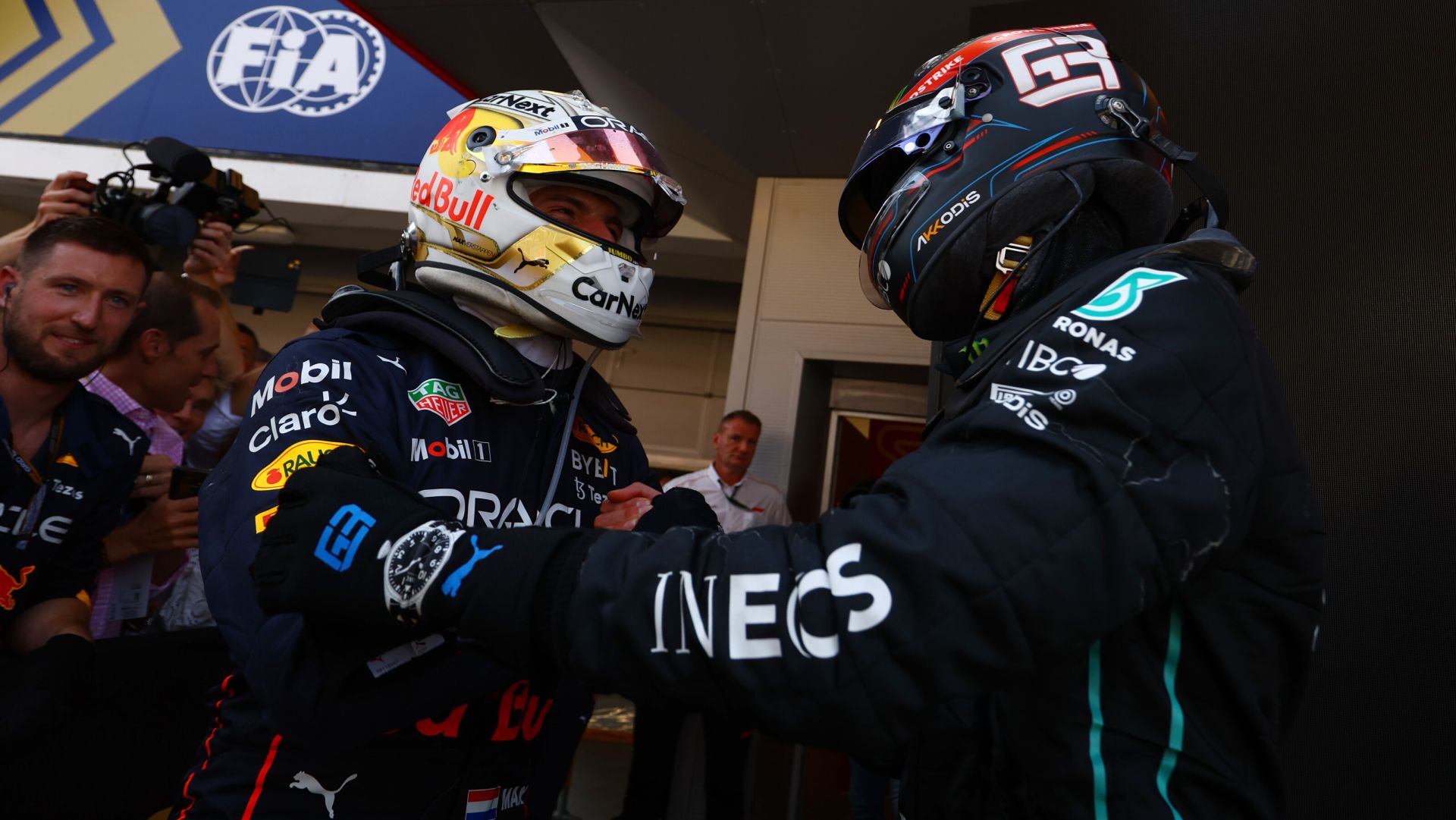 Μαξ Φερστάπεν και Τζορτζ Ράσελ