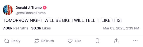 Η ανάρτηση του Τραμπ