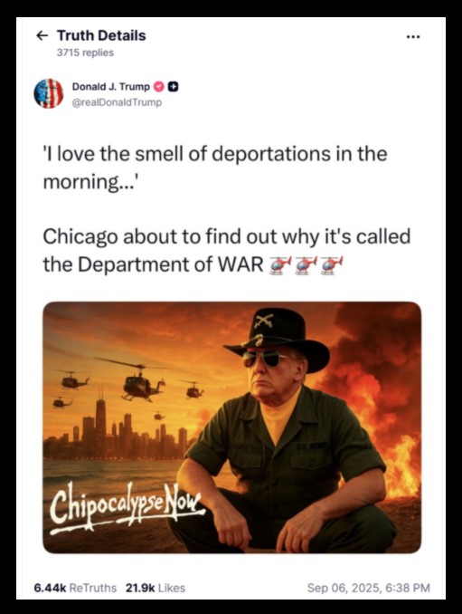 Η ανάρτηση του Τραμπ