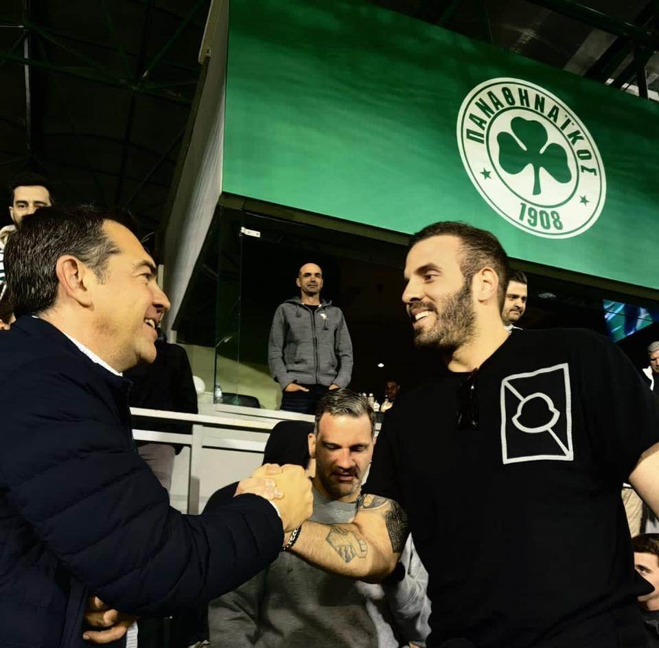 Ο Αλέξης Τσίπρας με τον Νίκο Παππά στη Λεωφόρο