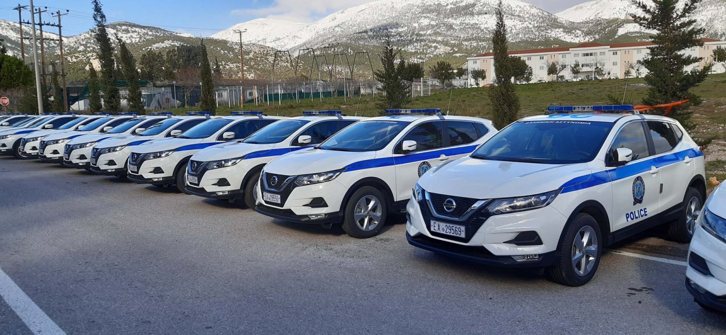 Τα 120 νέα Nissan Qashqai της Ελληνικής Αστυνομίας παραταγμένα και... στοιχισμένα