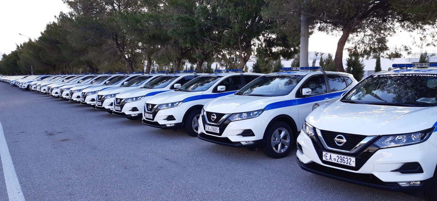 Τα 120 νέα Nissan Qashqai της Ελληνικής Αστυνομίας παραταγμένα και... στοιχισμένα