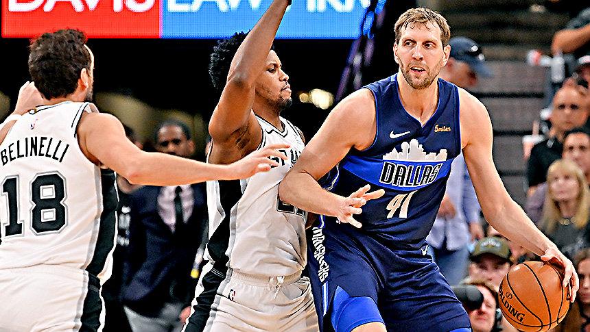 O Noβίτσκι στον τελευταίο του αγώνα στο ΝΒΑ.