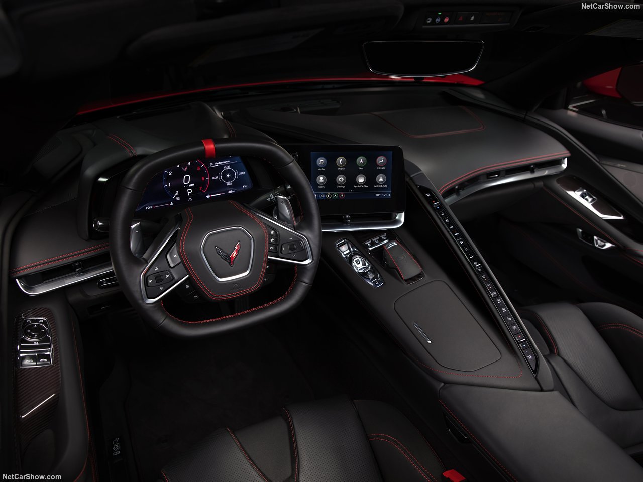 Tο κόκπιτ της νέας Corvette.
