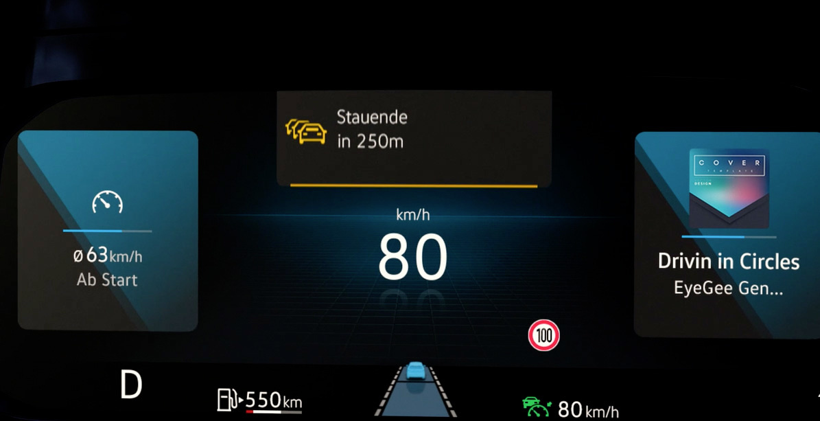 Προειδοποίηση ουρά ακινητοποιημένων οχημάτων σε 250 μέτρα.