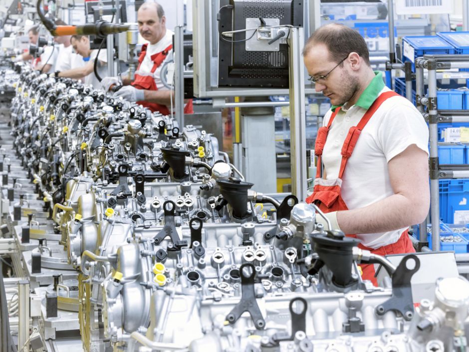 H μονάδα παραγωγής κινητήρων της Audi στην Ουγγαρία.