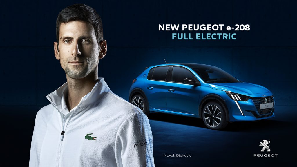 O διάσημος τενίστας Νόβακ Τζόκοβιτς είναι πρέσβης της Peugeot.