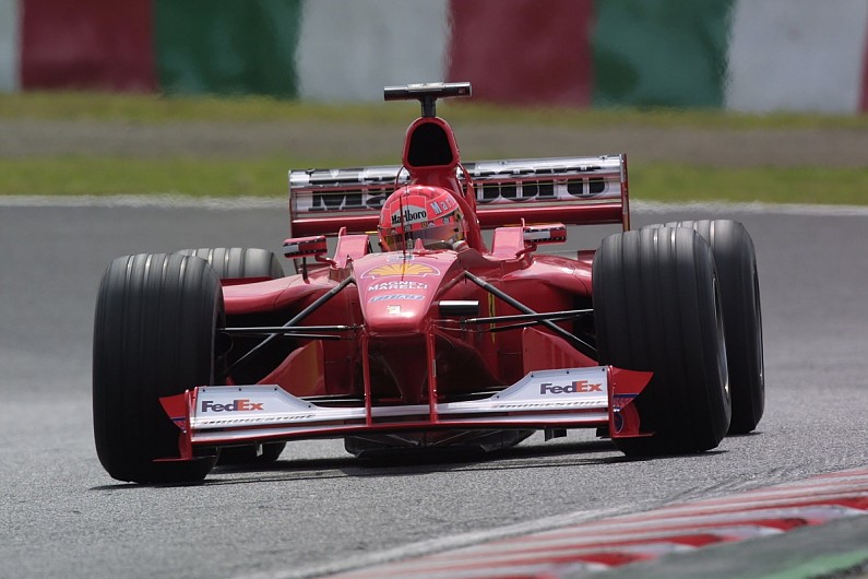 H πρωταθλήτρια Ferrari του 2000.