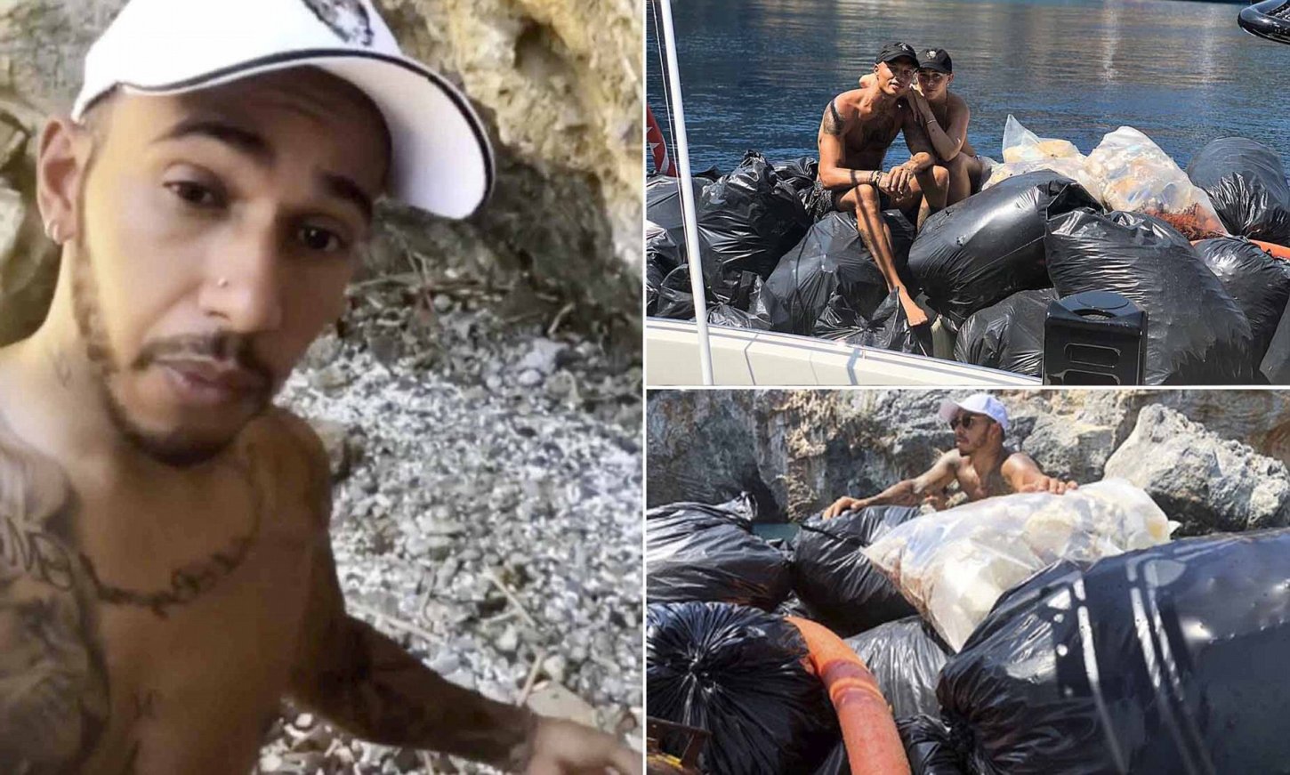 Πέρυσι το καλοκαίρι πήγε και μάζεψε τα σκουπίδια από παραλίες της Μυκόνου.