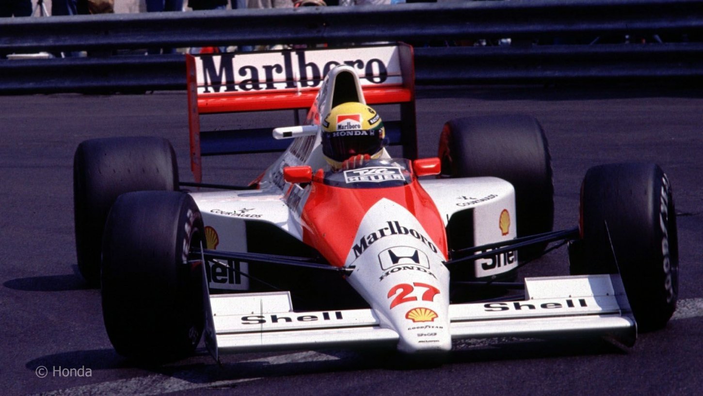 O Σένα στο τιμόνι της McLaren - Honda του 1990.