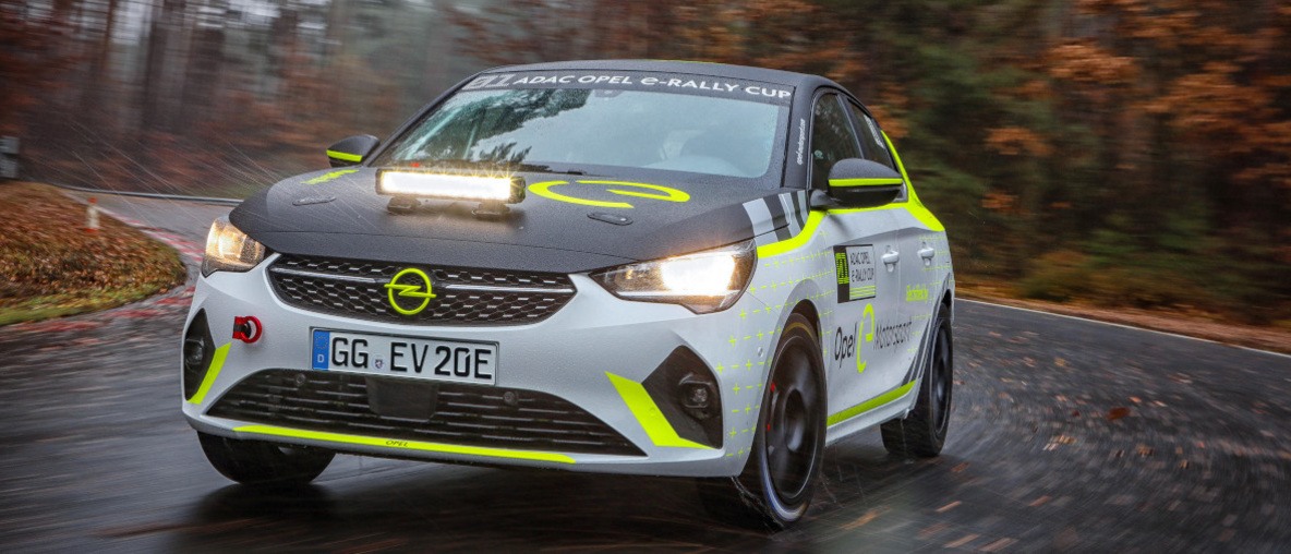 To Opel Corsa e - Rally.