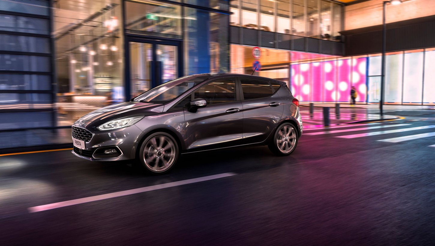 To υβριδικό Ford Fiesta.