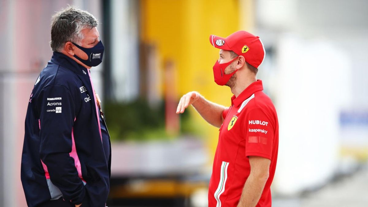 O Φέτελ με τον διευθυντή της ομάδας της Aston Martin, Στσάφναουερ.