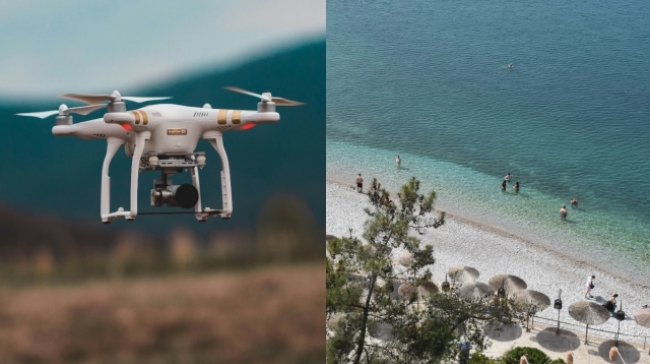 Ξεκίνησαν οι έλεγχοι με drones για τις ξαπλώστρες στις παραλίες 