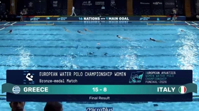 Τα highlights του μικρού τελικού Ελλάδα - Ιταλία 15-8