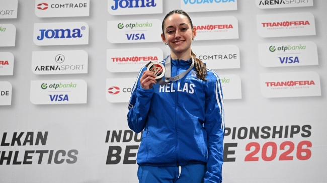 Οι Αδαμοπούλου και Ρούσσου χρυσά μετάλλια στο βαλκανικό πρωτάθλημα κλειστού στίβου