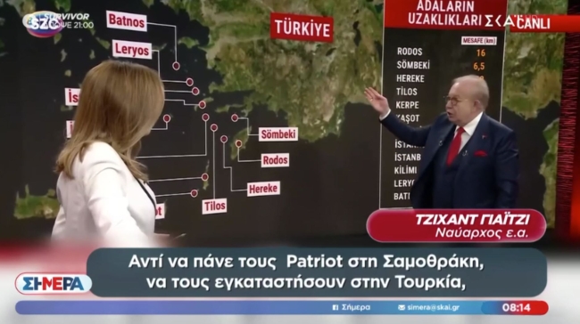 Απίστευτη δήλωση Τούρκου ναυάρχου: «Έλληνες, φέρτε τους Patriot στην Τουρκία για να προστατέψετε το ΝΑΤΟ!» (vid)