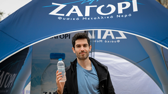 Φυσικό Μεταλλικό Νερό ΖΑΓΟΡΙ και Μίλτος Τεντόγλου στο φετινό No Finish Line Athens