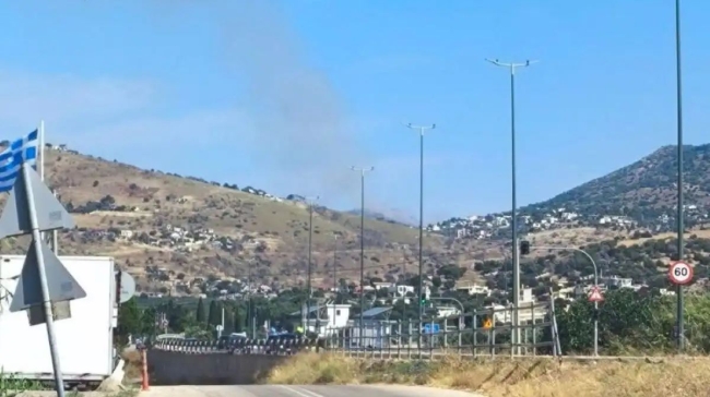 Φωτιά στην Λαυρεωτική - 60 πυροσβέστες και 2 ελικόπτερα στο σημείο