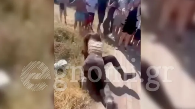 Έντονος καβγάς μαθητριών έξω από γυμνάσιο στην Εύβοια – Συμμαθητές βιντεοσκοπούσαν το περιστατικό