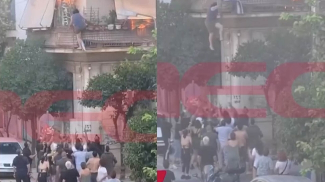 Συγκλονιστικό βίντεο από την Καλλιθέα: Η στιγμή που η 75χρονη πηδάει από το μπαλκόνι - Ήρωες οι γείτονες