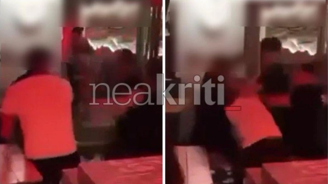 Χάος σε μπαρ του Ρεθύμνου: Γροθιές και κλωτσιές μπροστά σε δεκάδες θαμώνες (vid)