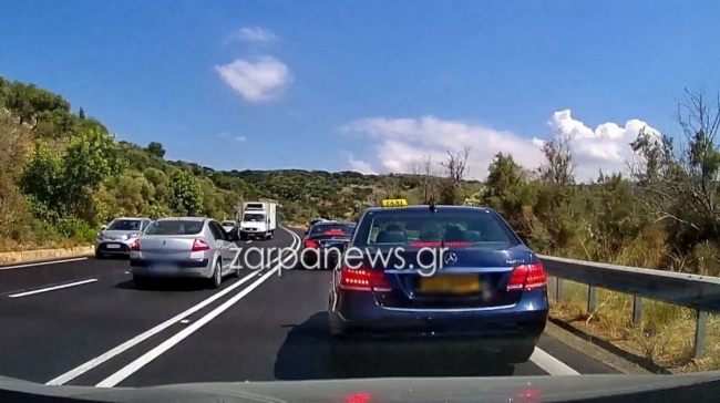 Δεν πάμε καθόλου καλά: Δολοφονική προσπέραση σε στροφή και σε διπλή λωρίδα στην Κρήτη (vid)
