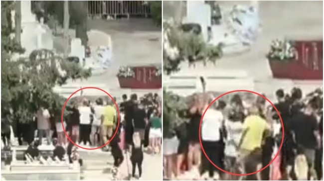 Θαυμαστές του Μαζωνάκη πάτησαν σε μνήμα, κατέρρευσε και βρέθηκαν στο χώμα: «Τι ασέβεια θεέ μου» (vid)