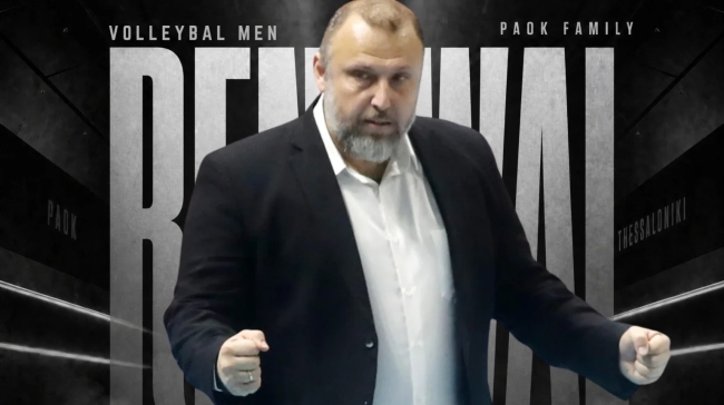 Συνεχίζει στο «τιμόνι» του βόλεϊ ανδρών του ΠΑΟΚ ο Βαλάντης Μαμάης