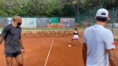 Κοινές διακοπές και τένις για Φέντερερ και Ανρί στην Κροατία (vid)
