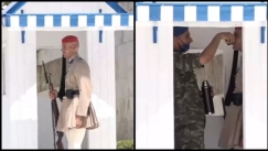 Ακλόνητοι οι Εύζωνες παρά το... λιώσιμο στους 48,9 βαθμούς (vid)