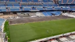 Μπήκε και ο χλοοτάπητας στο «Μπερναμπέου», όλα έτοιμα για την επιστροφή της Ρεάλ (vid)